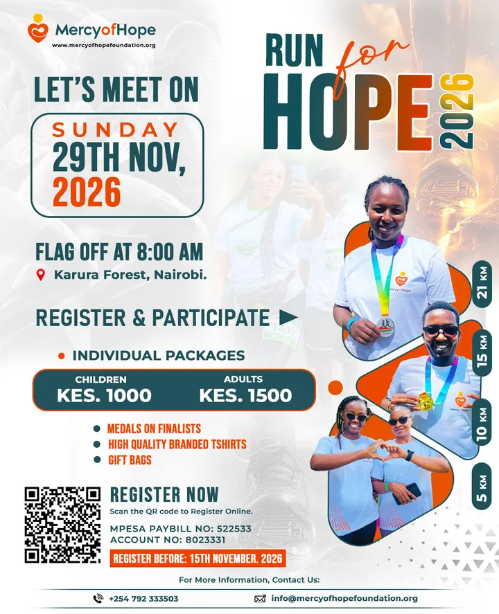 Poster for Run for Hope 2026