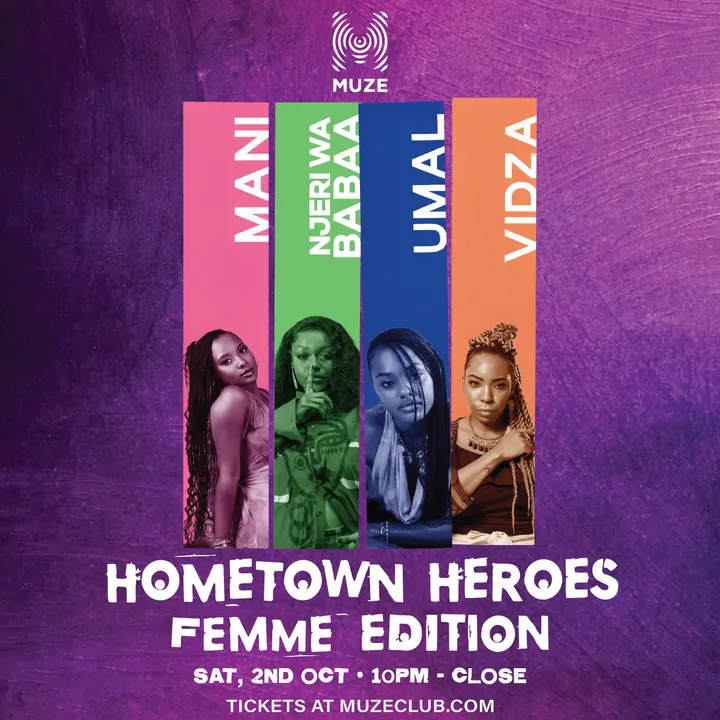Poster for MUZE Club pres. Hometown Heroes: Femme Edition