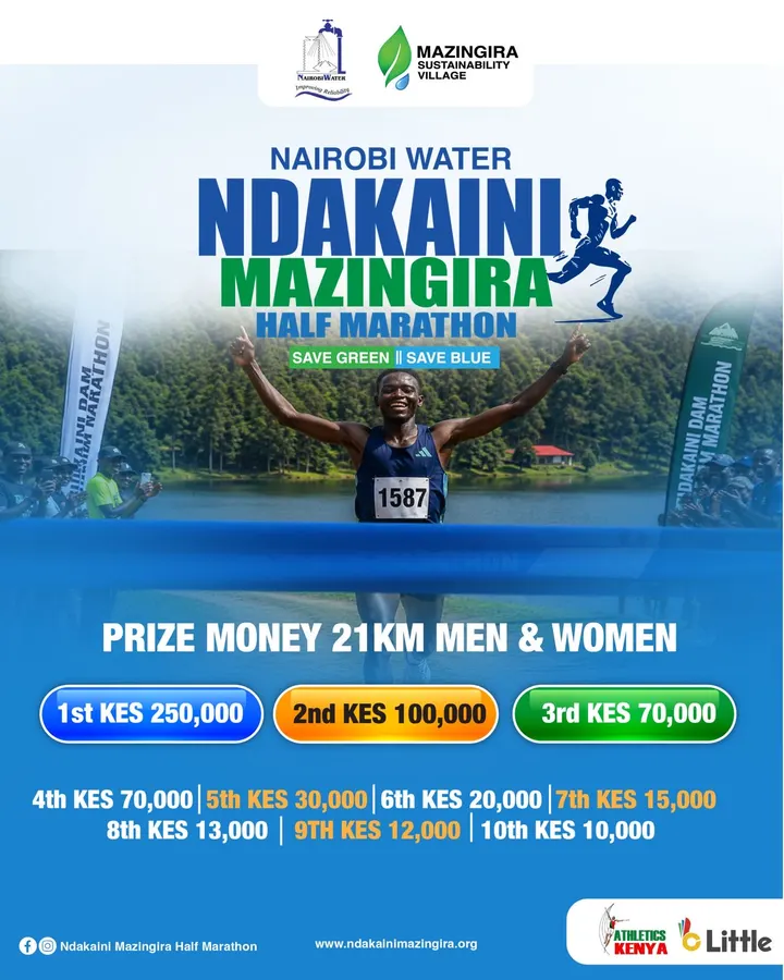 Poster for NDAKAINI MAZINGIRA HALF MARATHON