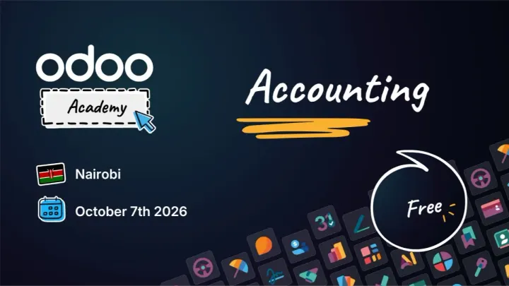 Poster for Odoo Academy Accounting- Nairobi