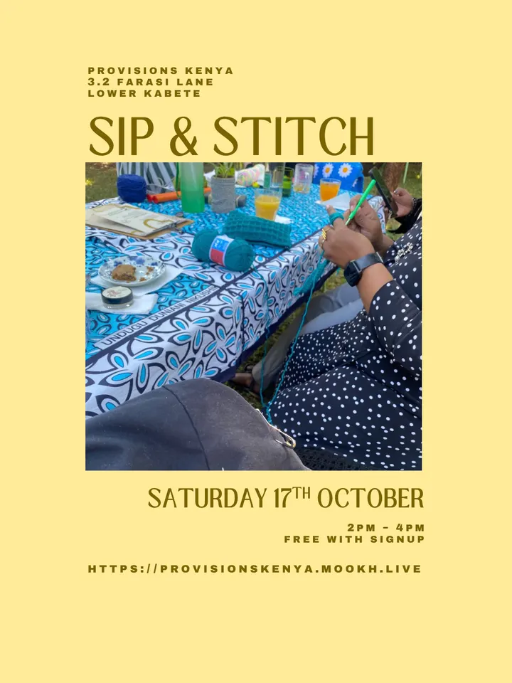 Poster for Sip And Stitch