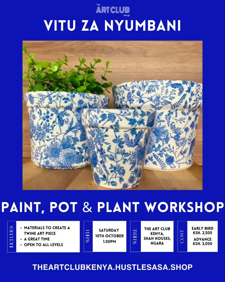 Poster for Paint, Pot & Plant Workshop