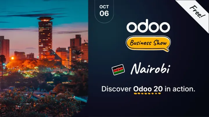 Poster for Odoo Business Show Nairobi