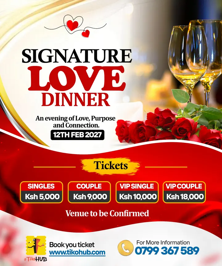Poster for Signature Love Dinner