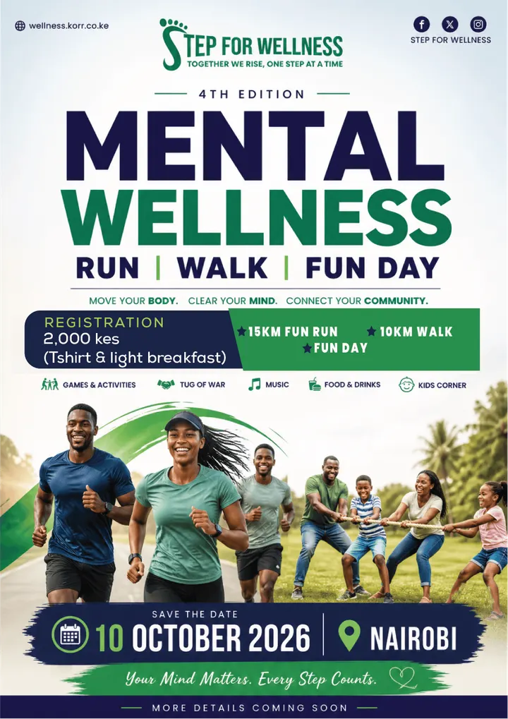Poster for Mental Wellness Walk -4th edition-