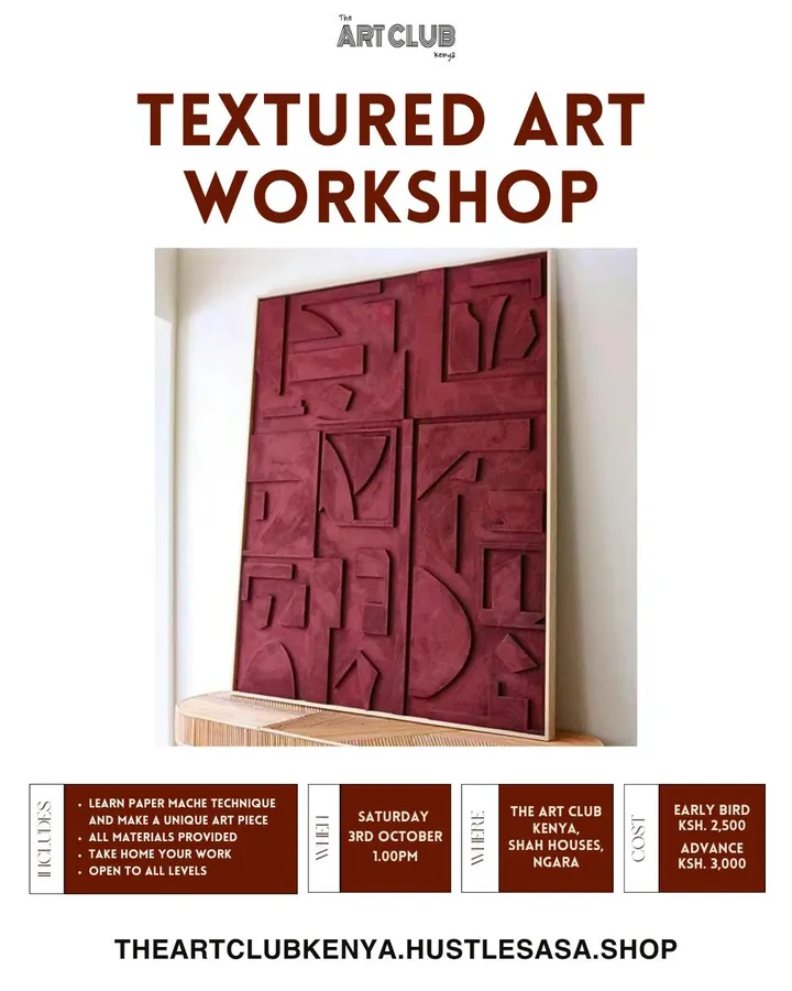 Poster for Textured Art Workshop