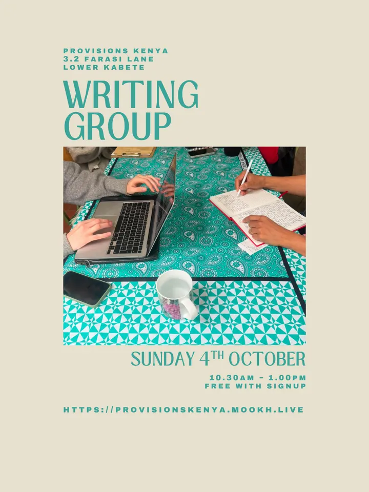 Poster for Writing Group